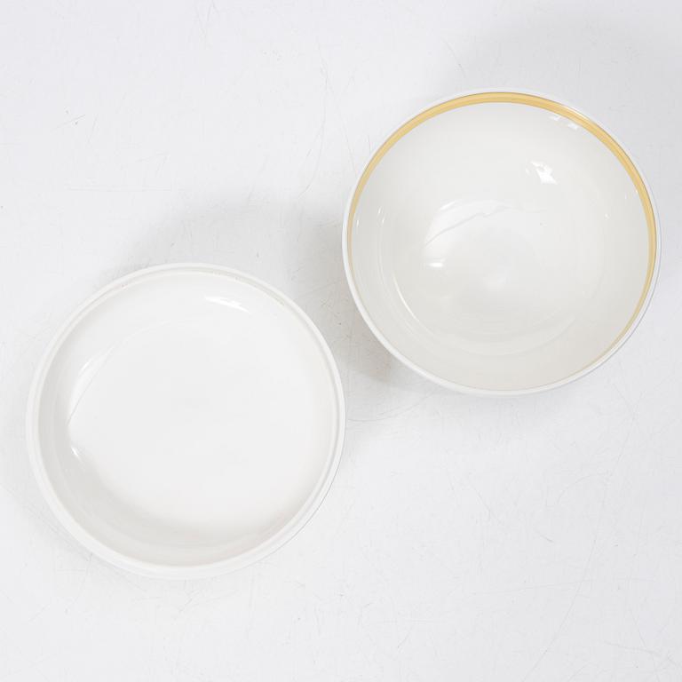 Karin Björquist, Bowls with lids, 14 pcs, porcelain, "Nobel" Rörstrand.