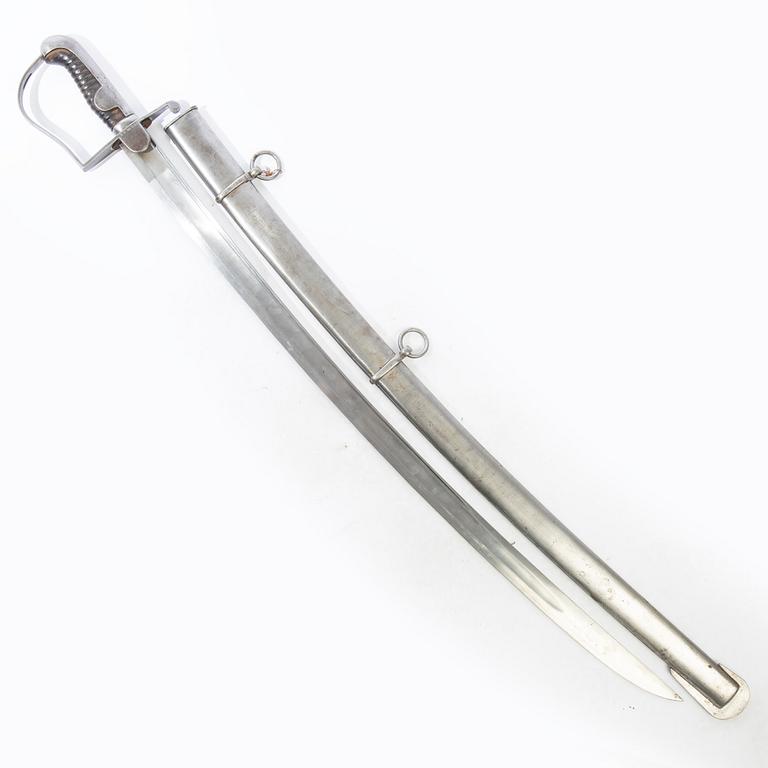 Sabel, svensk, m/1831 för artilleriet, med balja.