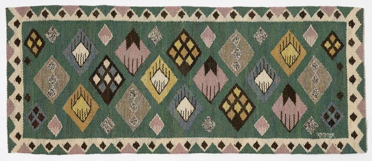 Märta Måås-Fjetterström, vävnad, "Knoppen", gobelängteknik, signerad AB MMF, ca 85 x 36 cm.