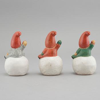 LISA LARSON, stone ware , 3 pieces, for Gustavsberg, K-studion.