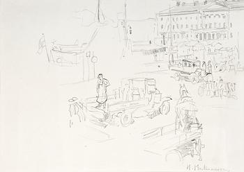 320. Hugo Backmansson, MARKETPLACE IN HELSINKI.