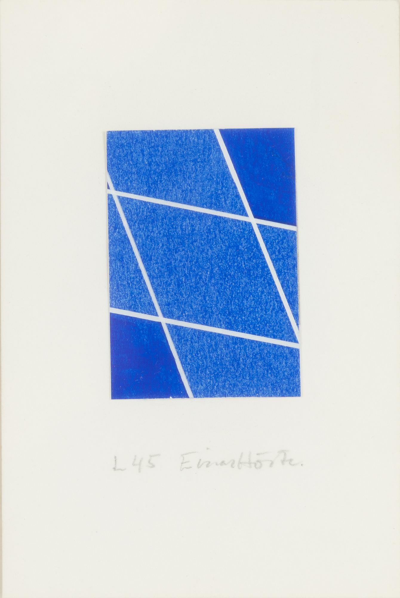 Einar Höste, "Q45, L45", 2 pcs, small framed together.