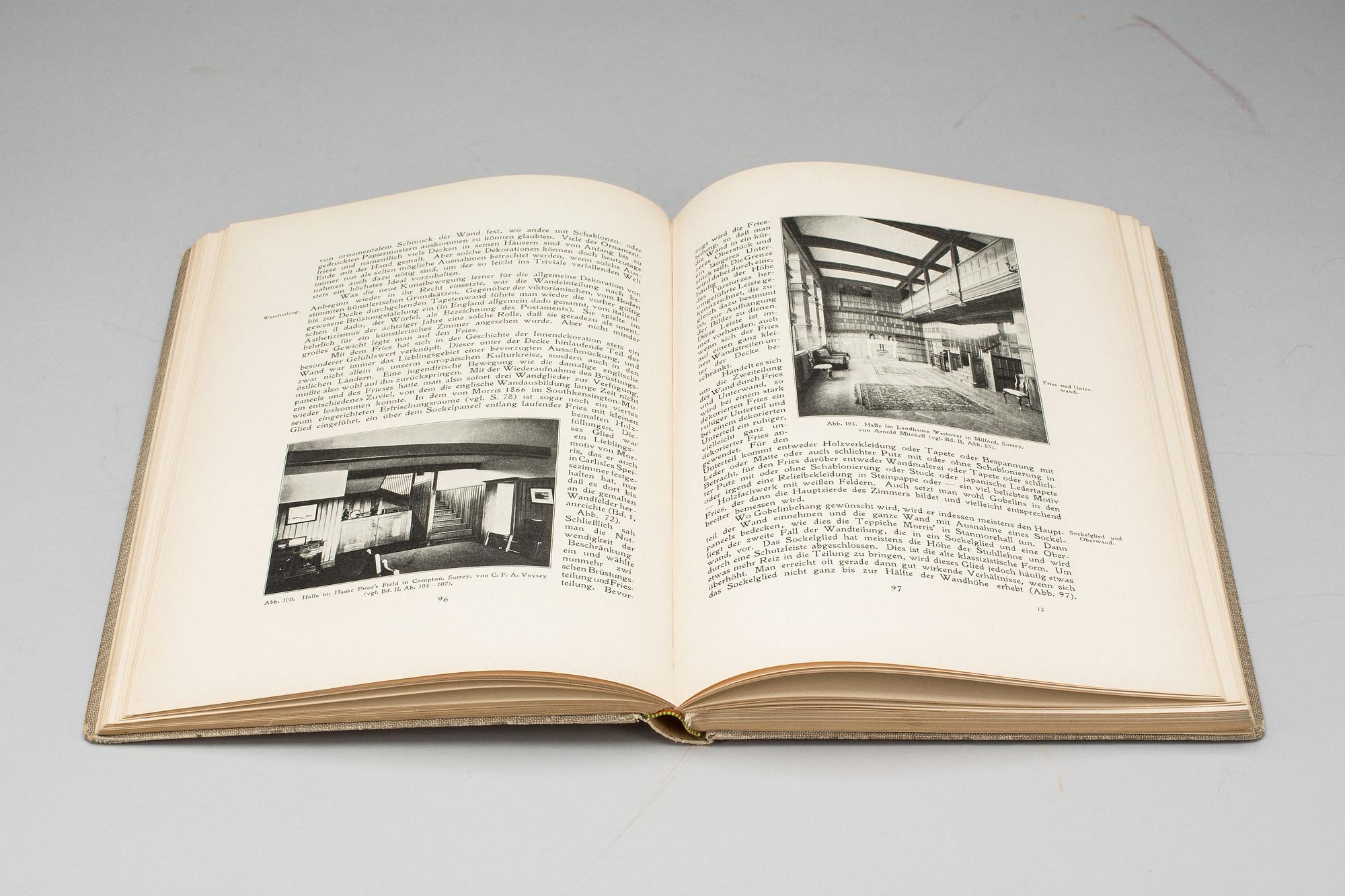 BÖCKER, 3 vol. "Das englische Haus..." av Hermann Muthesius, Berlin 1905-10.