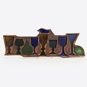 Gunvor Olin-Grönqvist, a stoneware relief, signed G. Olin-Grönqvist Arabia.