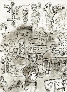 181. Marc Chagall, "Le peintre dans son village".