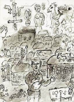 181. Marc Chagall, "Le peintre dans son village".