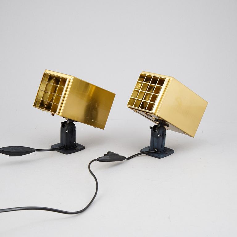 Two brass table lamps, Elidus, 1960's/70's.