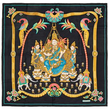 551. HERMÈS, silk scarf,"India".