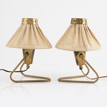 Einar Bäckström, a pair of table lamps, Swedish Modern, 1940s.