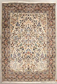 Keshan rug, old, approximately 279x220 cm.
