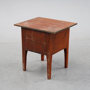 A swedish wooden table from Hälsingland, first half of the 19th century.