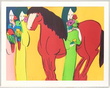 Walasse Ting, lithograph signed, dated, and numbered 81 72/200.