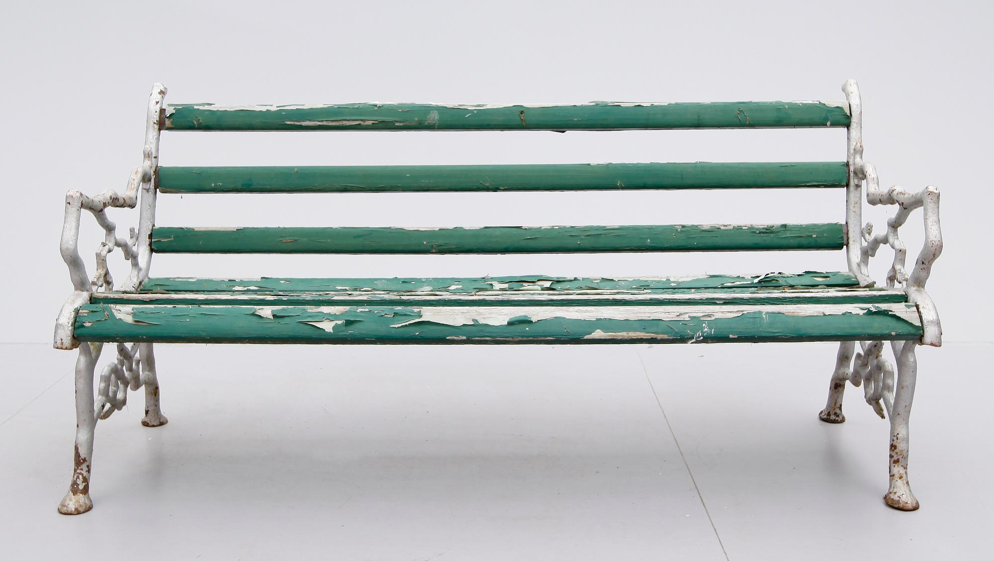 TRÄDGÅRDSSOFFA, gjutjärn, 1900-talets första hälft.