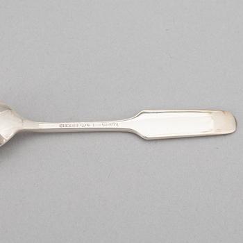 Claës Giertta, a set of twelve silver coffee spons, Mema, Lidköping 1971-75.