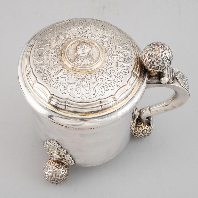 Gustaf Möllenborg, stop, silver, barockstil, Stockholm 1892.