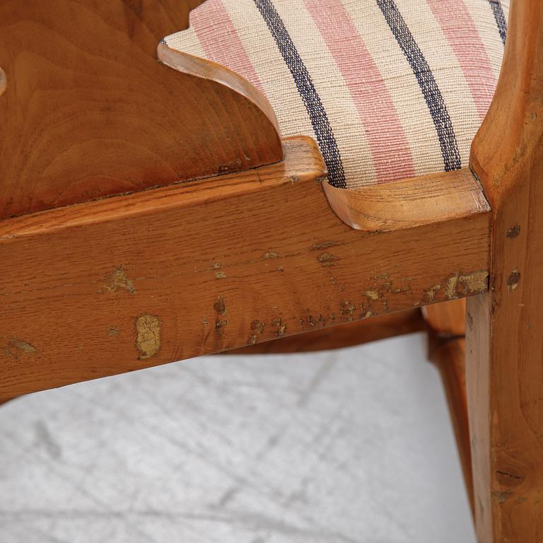 A set of six Rococo chairs, second half of the 18th century.