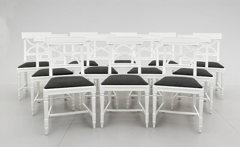 STOLAR, 12 st, gustaviansk stil, 1900-talets andra hälft.