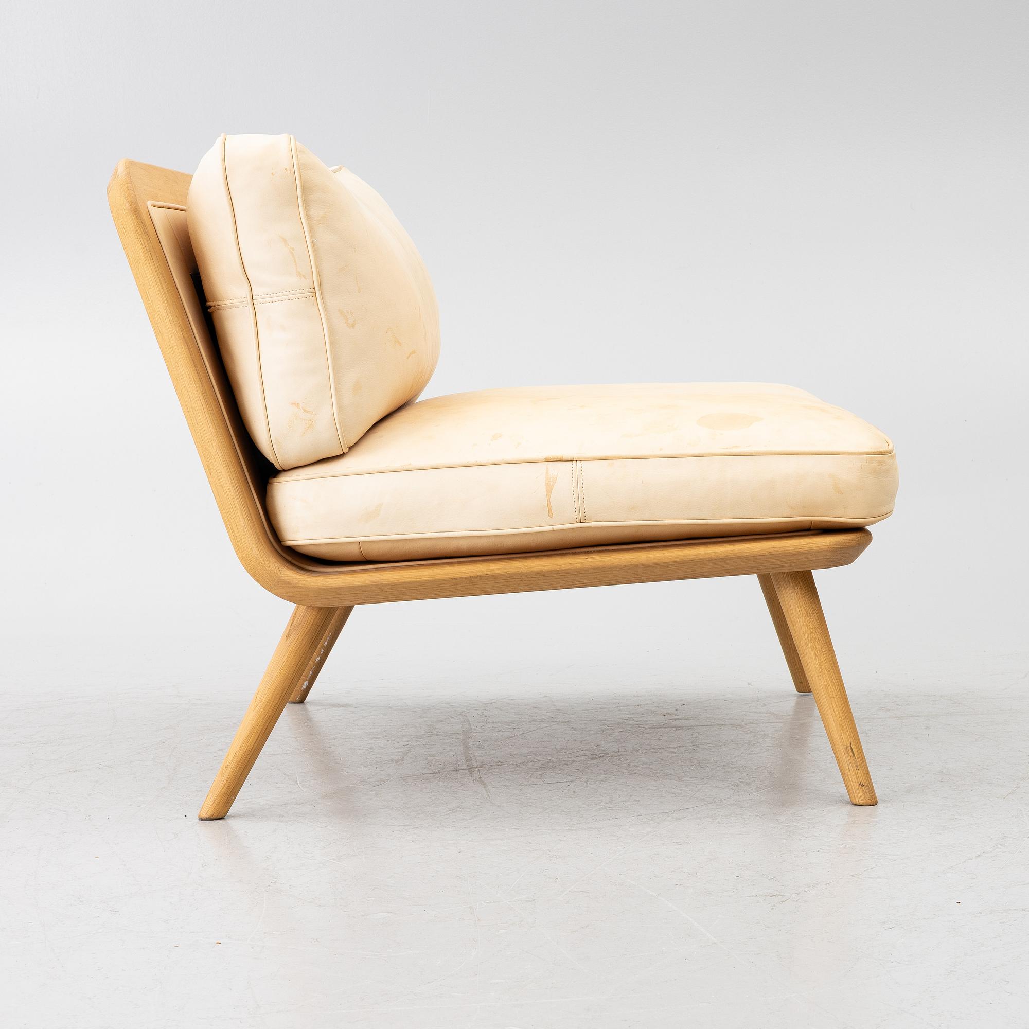 Signe Bindslev Henriksen & Peter Bundgaard Rützou, Space Copenhagen, armchair “Spine”, Fredericia, 2014.