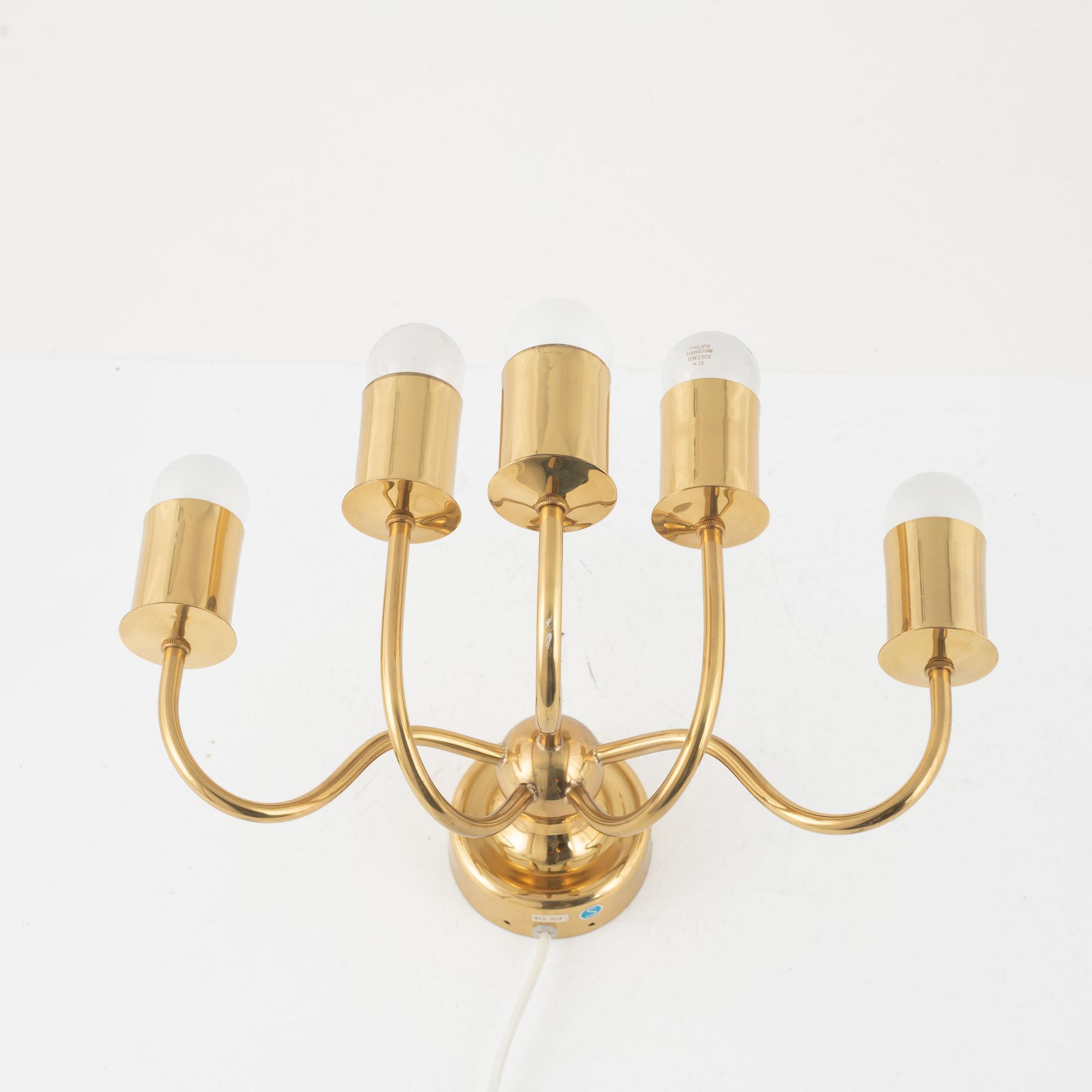 Josef Frank, vägglampa, Firma Svenskt Tenn, modell G2571/5.