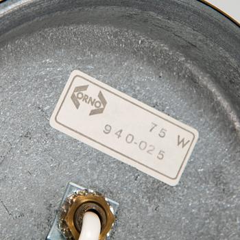 Lisa Johansson-Pape, a 'Senator' brass and leather table light, Orno, Finland.