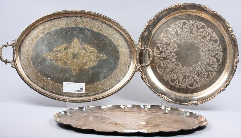 BRICKOR, 3 st, nysilver, 1900-tal.