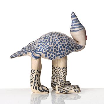 Ulrica Hydman-Vallien, a unique painted stoneware sculpture, Sweden.