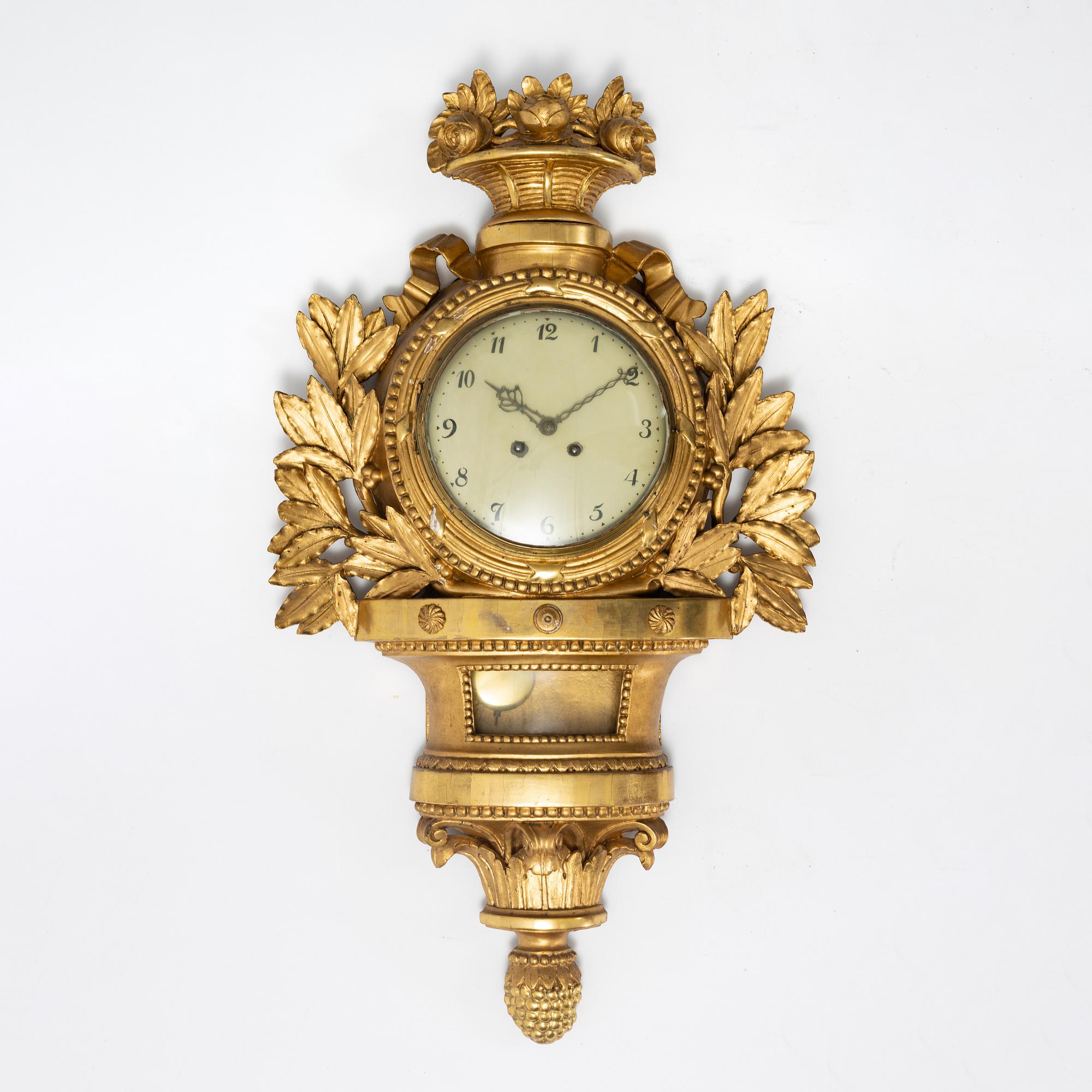 A late Gustavian pendulum, end of the 18th Century.