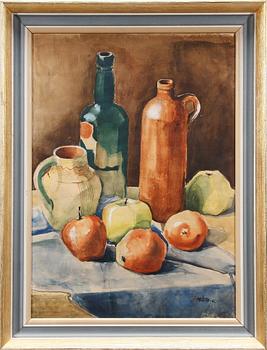 OKÄND KONSTNÄR, akvarell. Sign och dat -50.