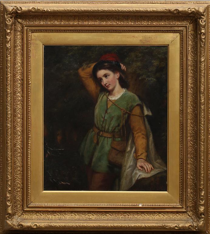 OKÄND KONSTNÄR, olja på duk, 1800-tal.