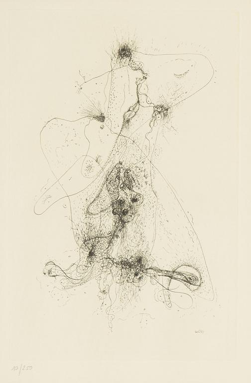 Alfred Otto "Wols" Schulze, etching, signed in plate, Numbered 10/250.