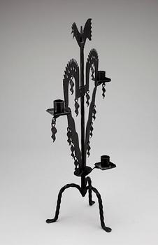 KANDELABER, smide, sk tuppstake, 1900-tal.