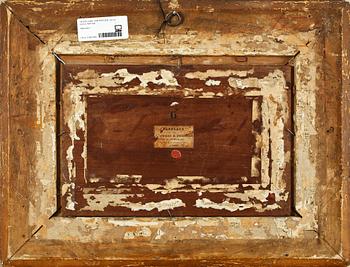 CARL VON KRATZER, olja på pannå, otydl sign.