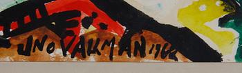 VALLMAN, UNO. Gouache. Sign o dat 1962.