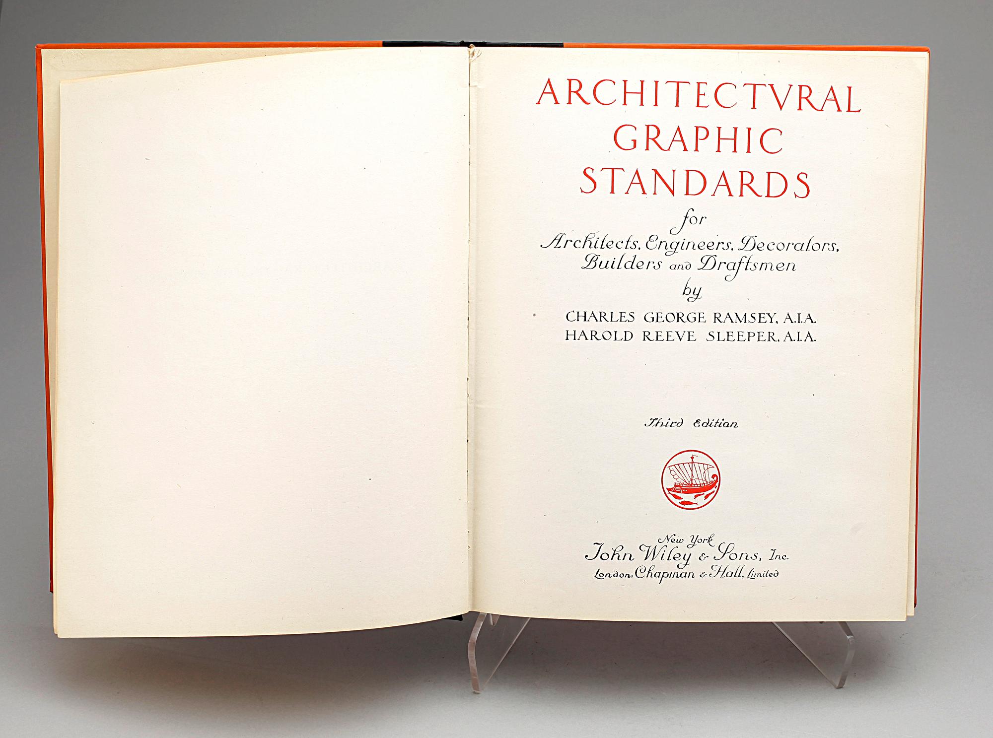 BOK, "Architectural Graphic Standards", Charles George Ramsey & Harold Reeve Sleeper, New York, 1947.
