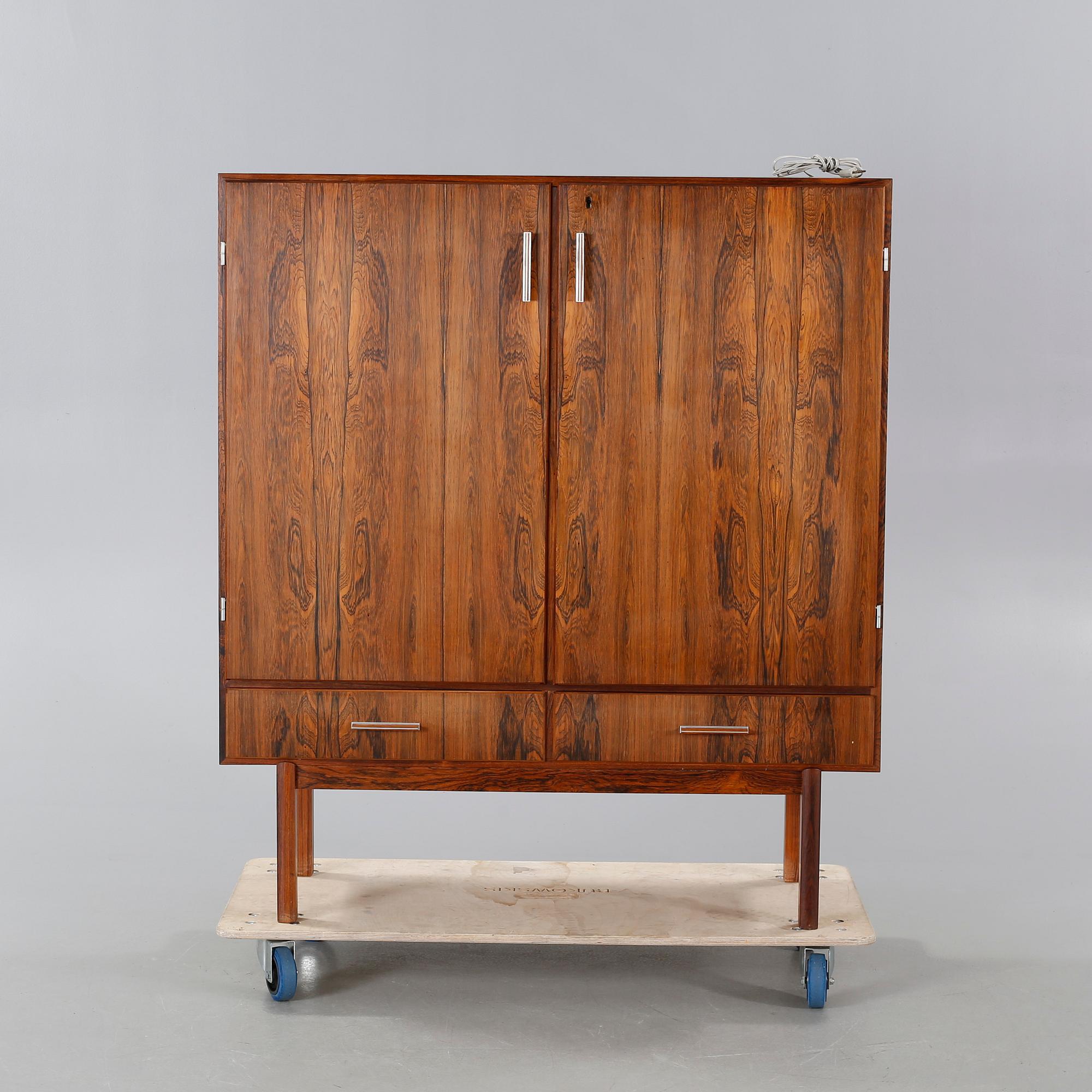 A 1960s drinks cabinet by Axel Christensen, Odder Möbelfabrik, Denmark.
