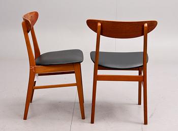 STOLAR, teak, 6 st, Farstrup Möbelfabrik, Danmark. 1950/60-tal.
