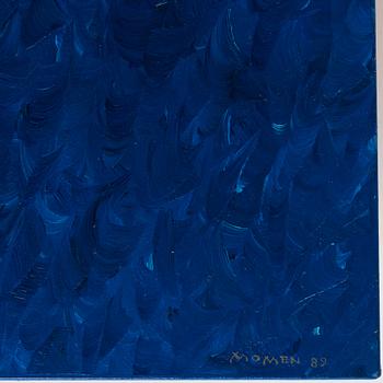 KARL MOMEN, olja på duk, signerad och daterad -89 a tergo.