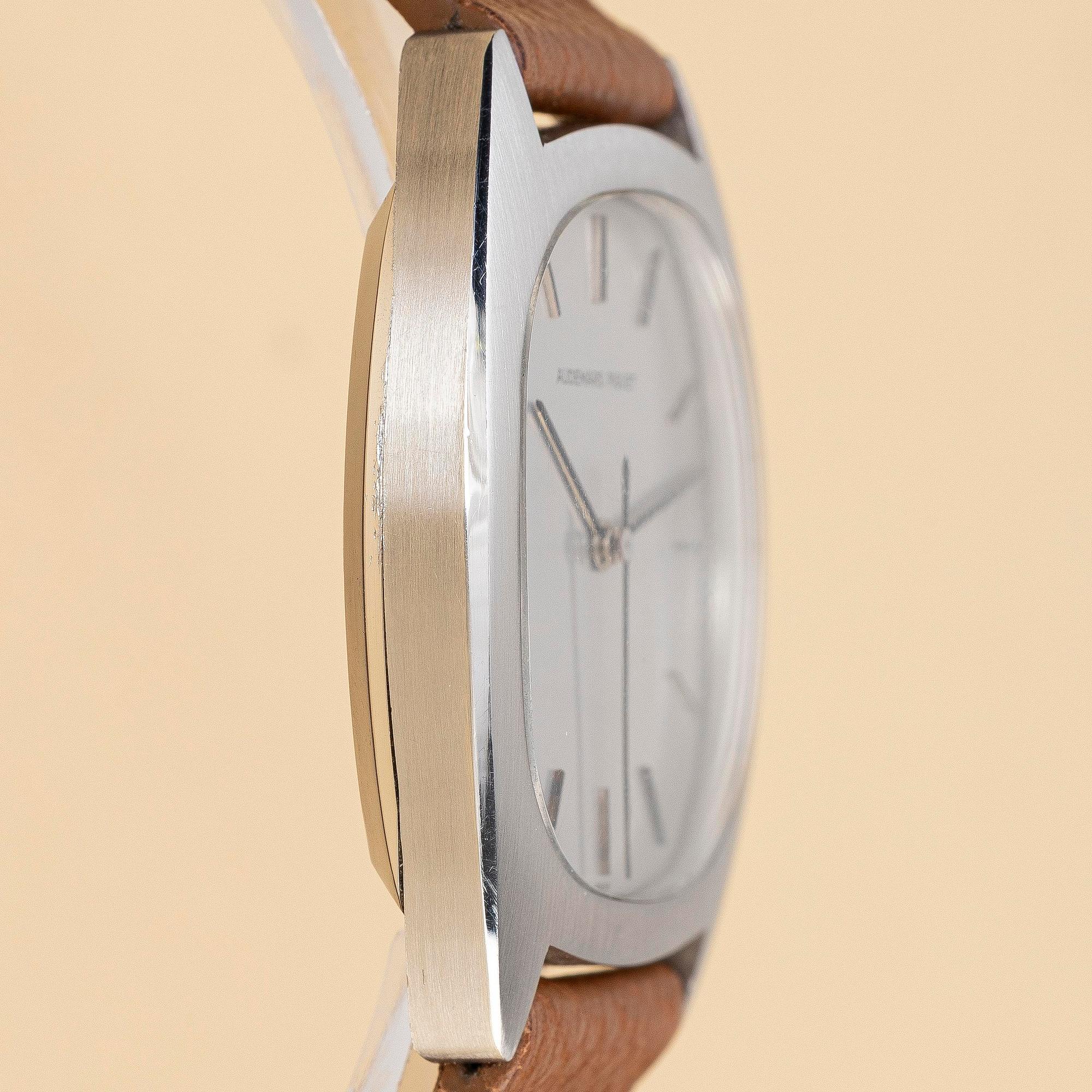 Audemars Piguet, "Tonneau", "Steel Case", ca 1973.