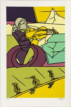 Valerio Adami, "Fantasia per violino".