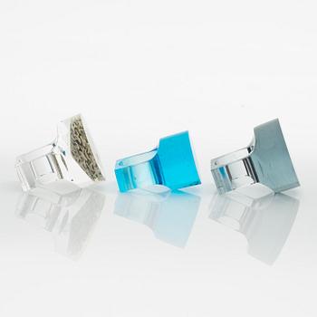 Siv Lagerström, three rings, acrylic plastic, 1970s.