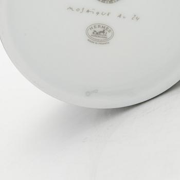 Hermès, koppar med fat, ett par, " Mosaique au 24".