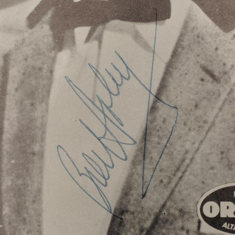 BILL HALEY (1925-1981), idolkort med autograf.