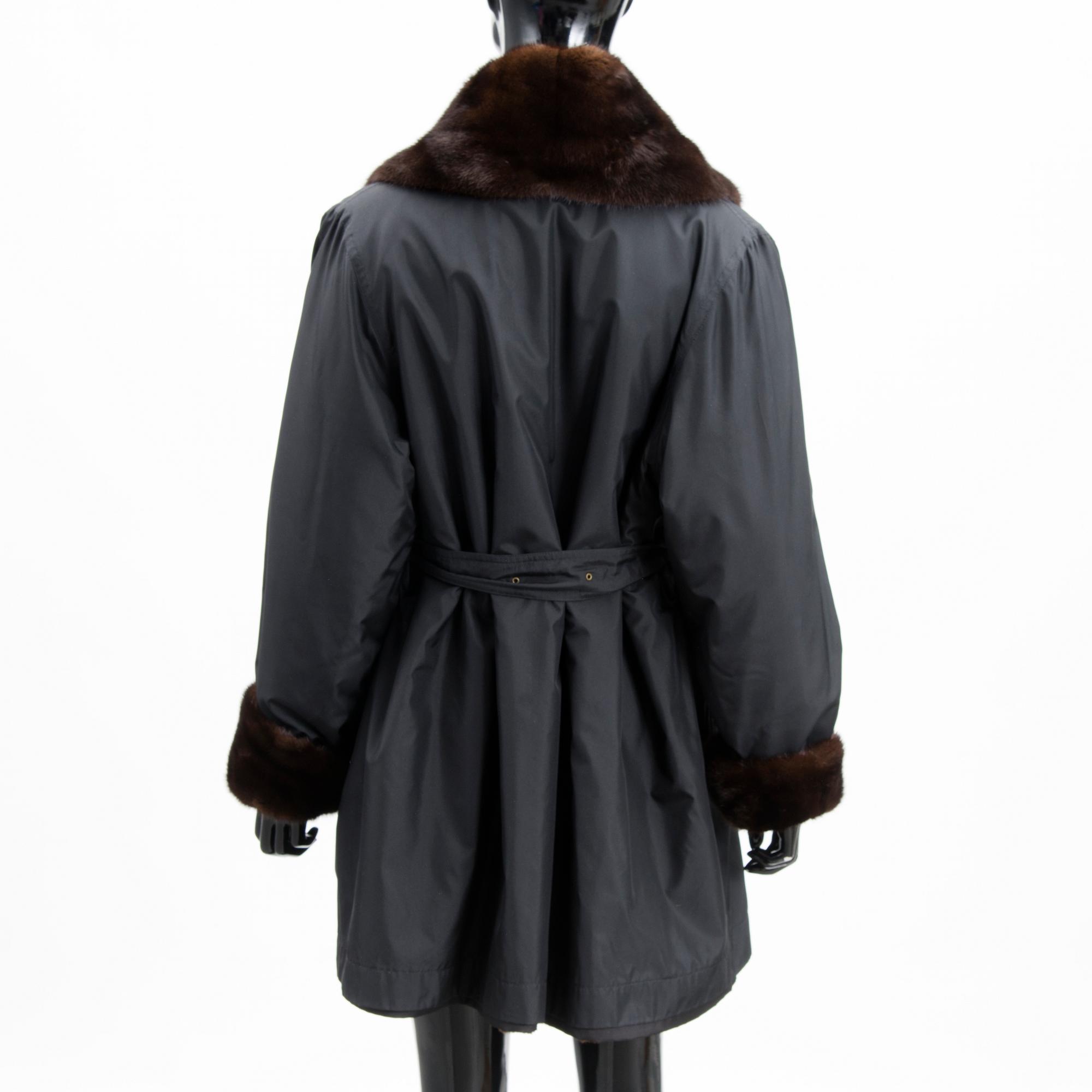 A Grünstein Fur Lined Coat.