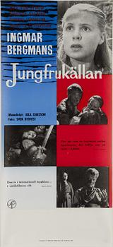 Four Ingmar bergman movie posters, SF Svensk Filmindustri.