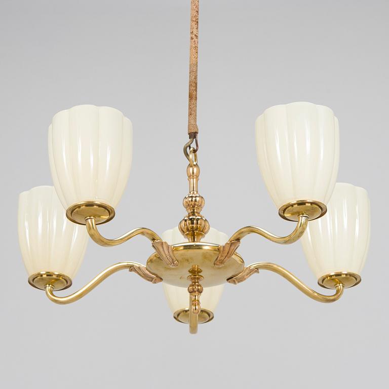 Paavo Tynell, taklampa, modell 1420/5, Taito, 1930-tal.