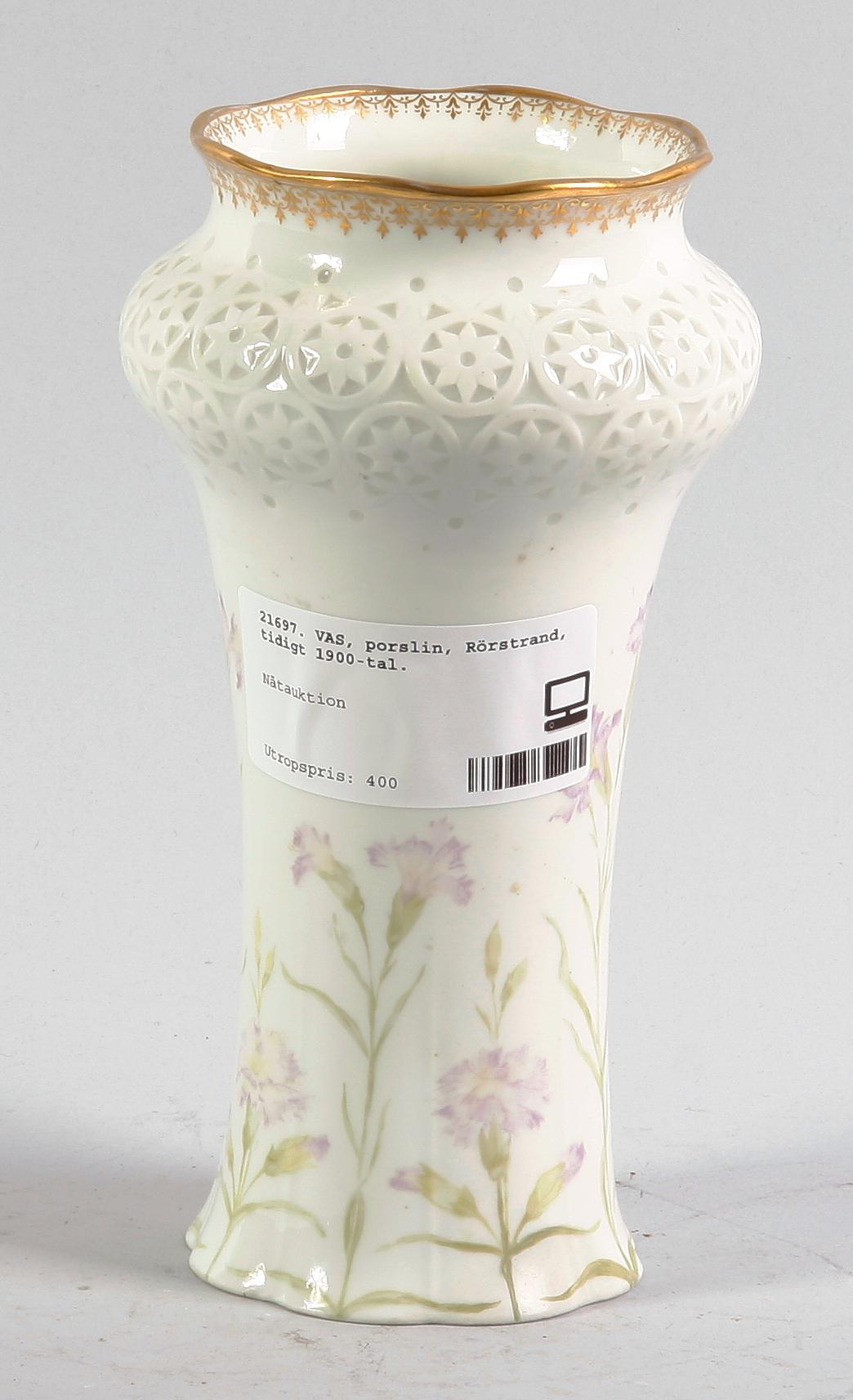 VAS, porslin, Rörstrand, tidigt 1900-tal.