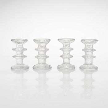 Timo Sarpaneva, a set of eleven 'Festivo' glass candlesticks for Iittala.