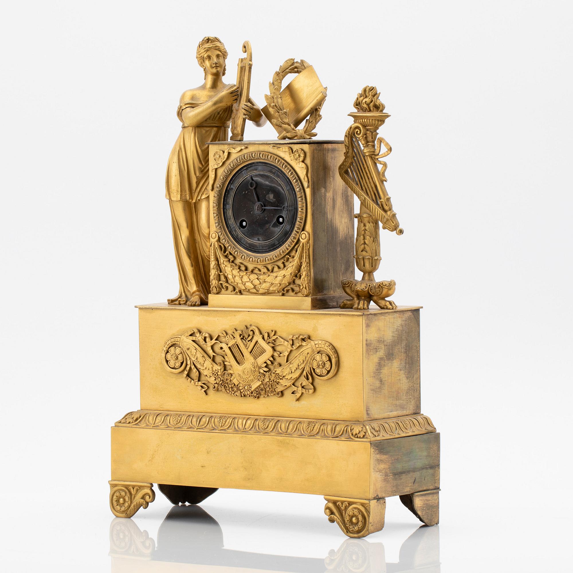 Table pendulum clock, Empire, France, 19th century.