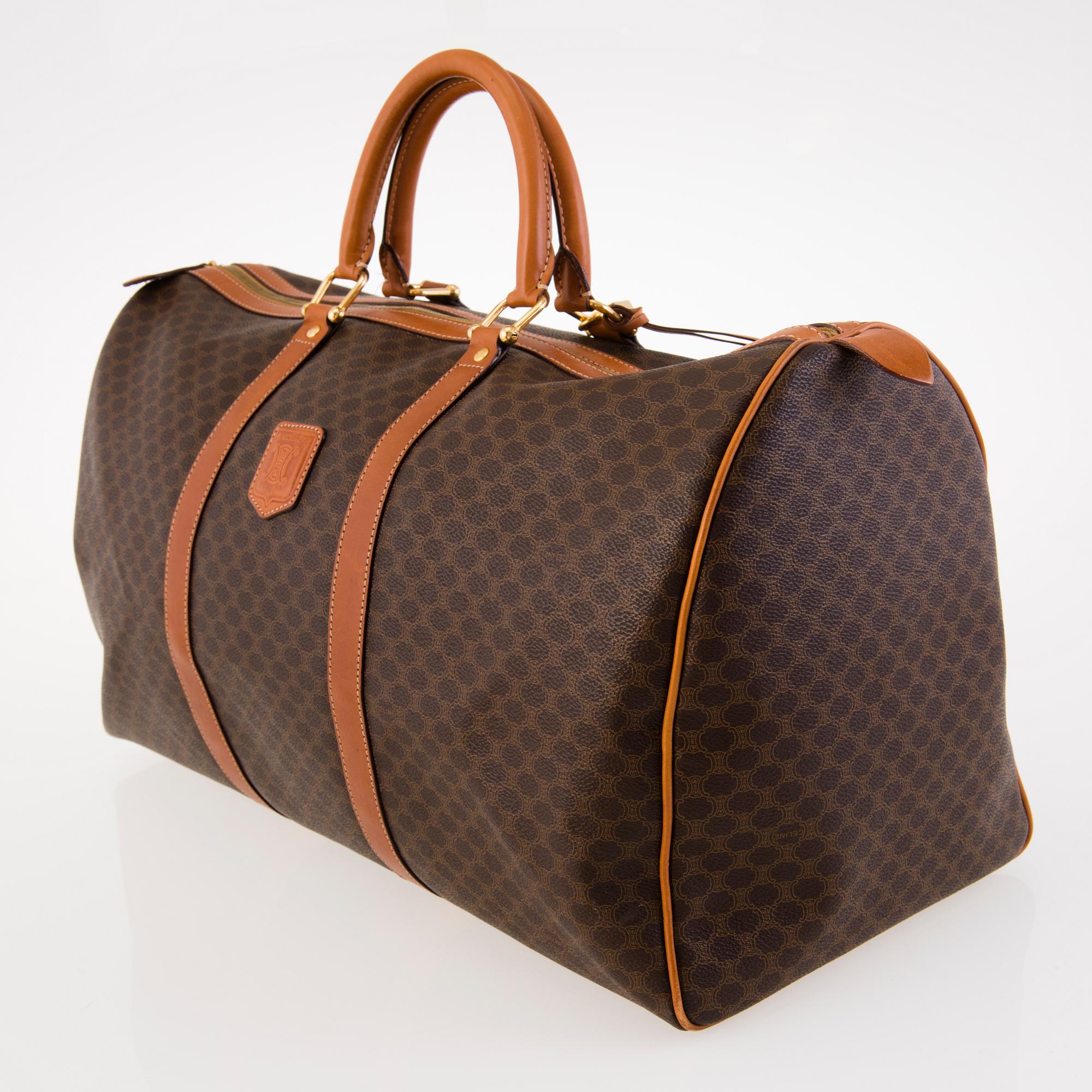 CÉLINE, Vintage Macadam Duffel 50 Bag.
