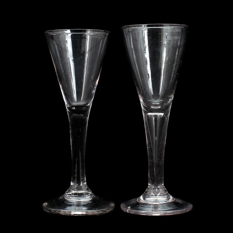 SPETSGLAS, 2 st, 1700-tal.